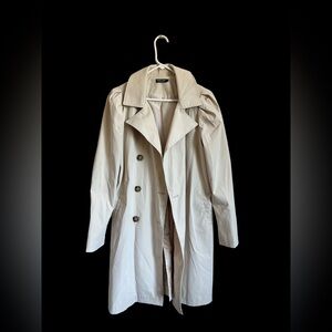 Cream Nasty Gal trench coat